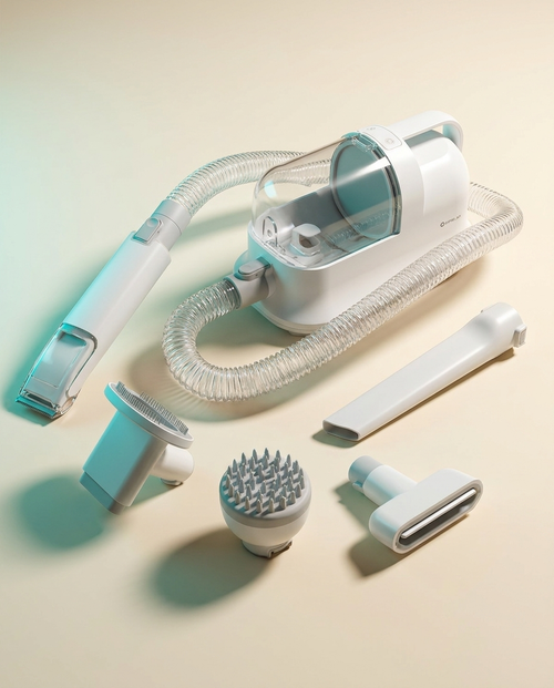 PetPouch 5-in-1 Pet Grooming Vacuum Kit